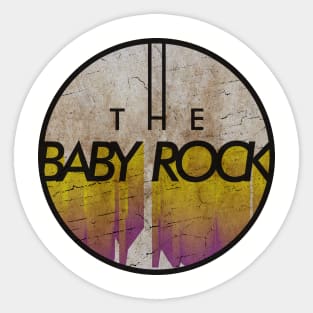 THE BABY ROCK - VINTAGE YELLOW CIRCLE Sticker